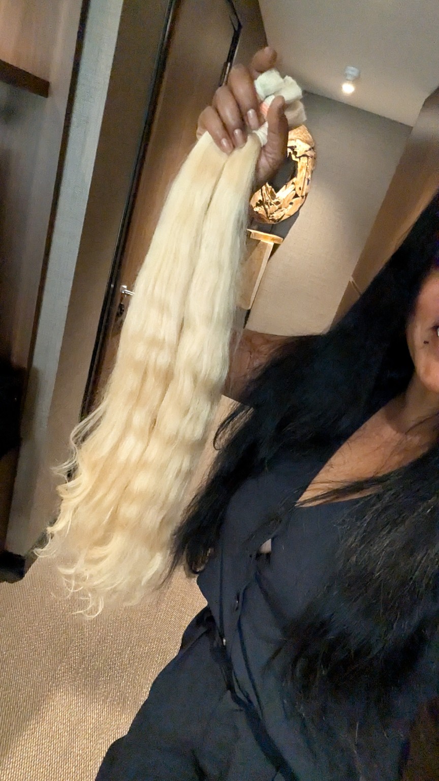 Real blonde hair